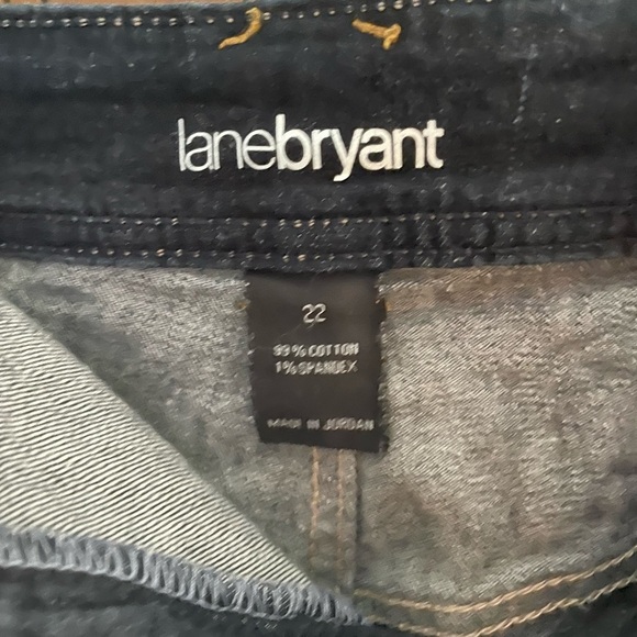 Lane Bryant Dark Blue Jean Shorts - Picture 2 of 5